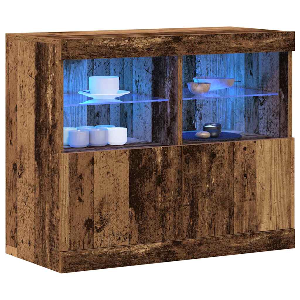 Sideboard Braun 81 x 37 x 67 cm Holzwerkstoff