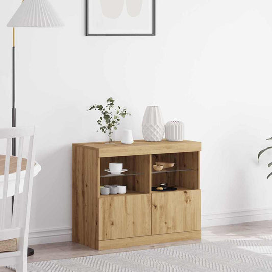 Sideboard Braun 81 x 37 x 67 cm Holzwerkstoff