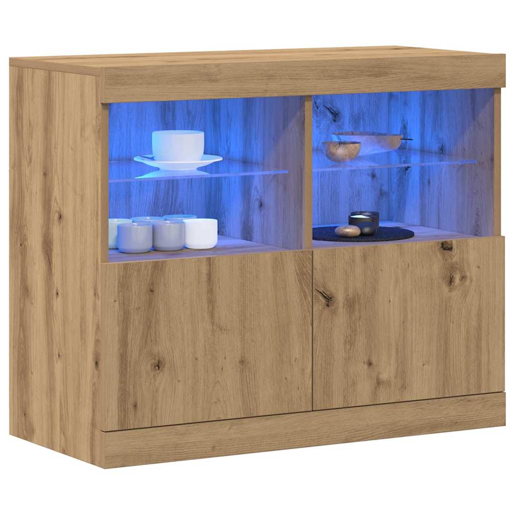 Sideboard Braun 81 x 37 x 67 cm Holzwerkstoff