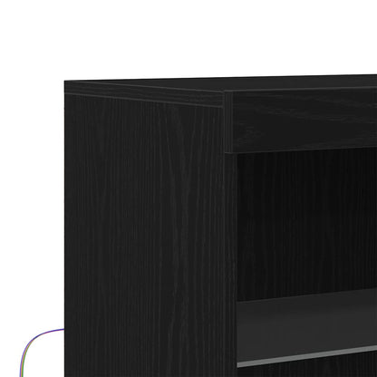 Sideboard Schwarz 60 x 37 x 100 cm Holzwerkstoff