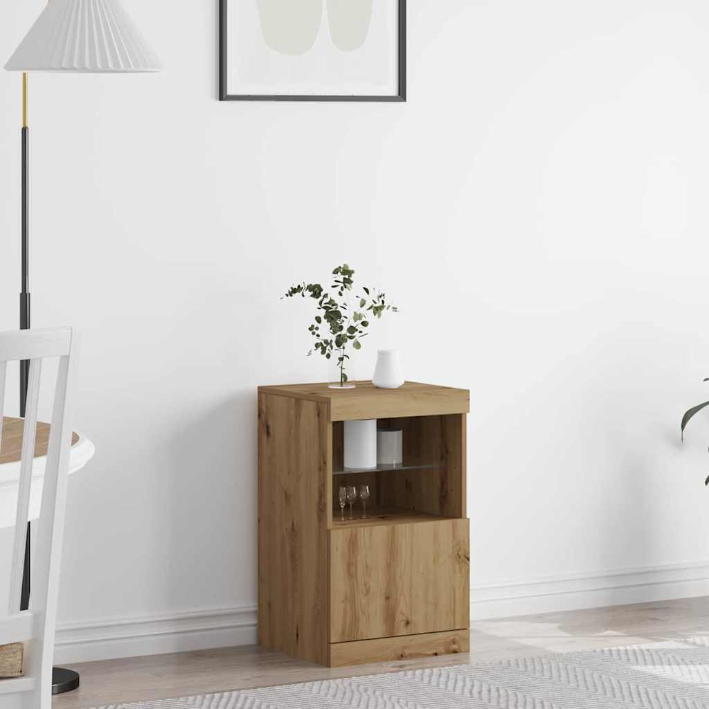Sideboard Eiche handwerklich 41 x 37 x 67 cm Holzwerkstoff