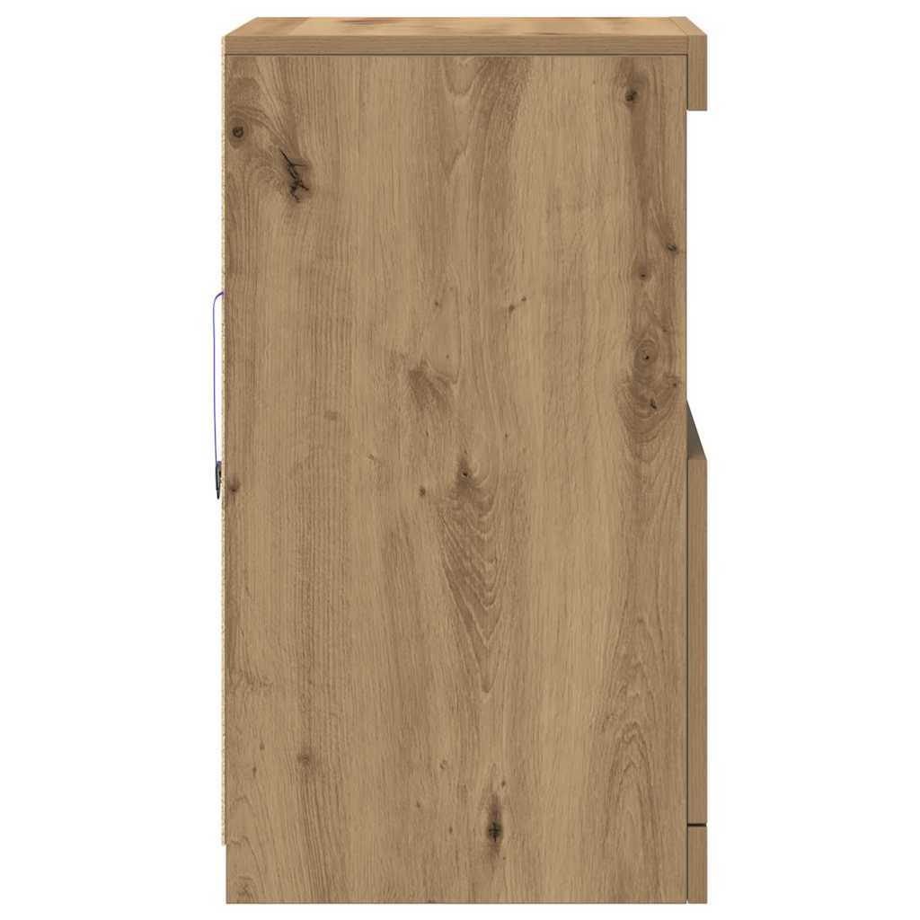 Sideboard Eiche handwerklich 41 x 37 x 67 cm Holzwerkstoff