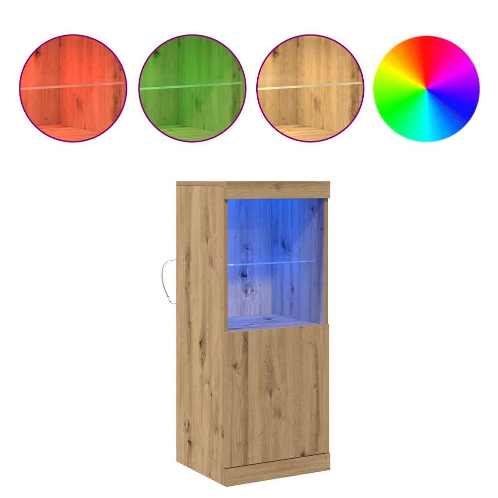 Sideboard Eiche handwerklich 41 x 37 x 100 cm Holzwerkstoff