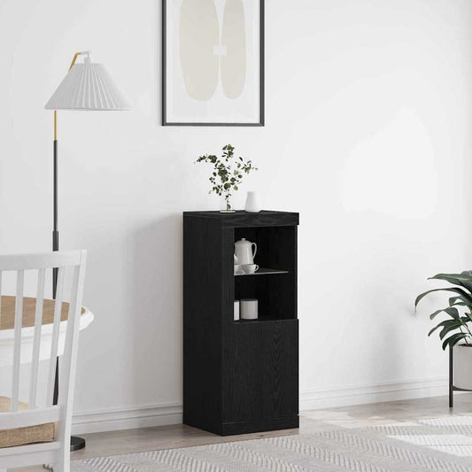 Sideboard Schwarze Eiche 41 x 37 x 100 cm Holzwerkstoff