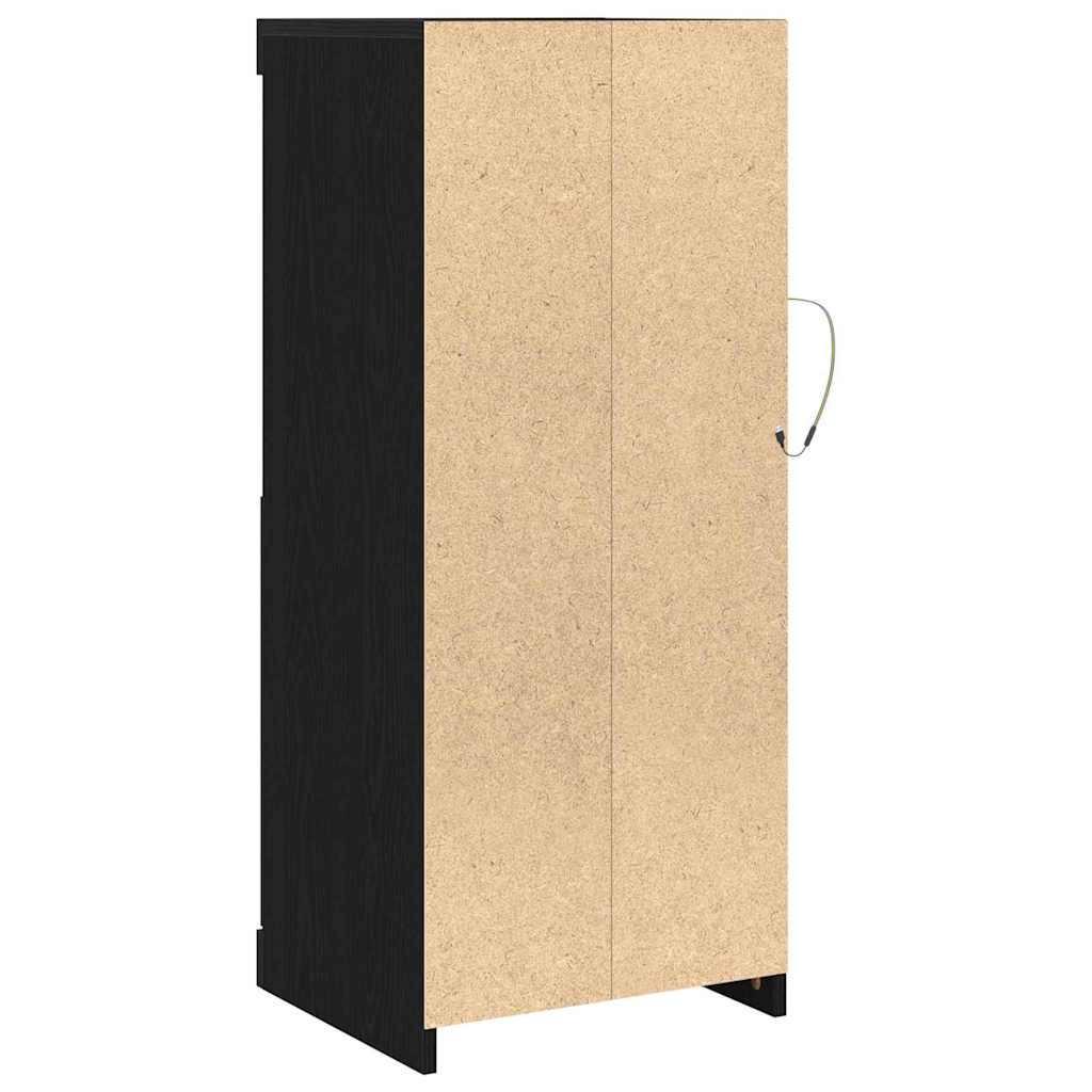 Sideboard Schwarze Eiche 41 x 37 x 100 cm Holzwerkstoff