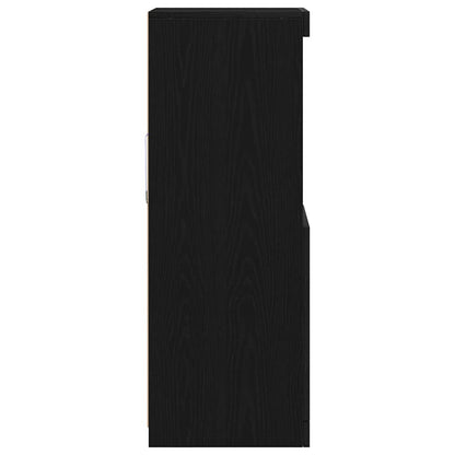 Sideboard Schwarze Eiche 41 x 37 x 100 cm Holzwerkstoff
