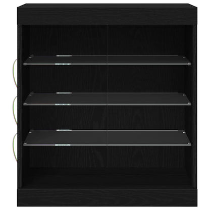 Sideboard Schwarze Eiche 60,5 x 37 x 67 cm Holzwerkstoff
