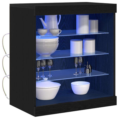 Sideboard Schwarze Eiche 60,5 x 37 x 67 cm Holzwerkstoff