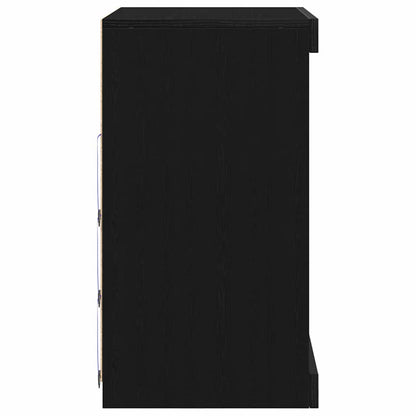Sideboard Schwarze Eiche 60,5 x 37 x 67 cm Holzwerkstoff
