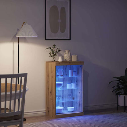 Sideboard Eiche handwerklich 60,5 x 37 x 100 cm Holzwerkstoff