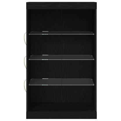 Sideboard Schwarze Eiche 60,5 x 37 x 100 cm Holzwerkstoff