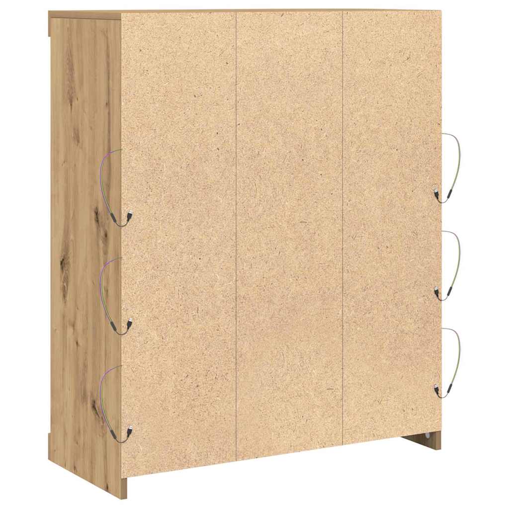 Sideboard Eiche handwerklich 41 x 37 x 100 cm Holzwerkstoff