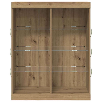 Sideboard Eiche handwerklich 41 x 37 x 100 cm Holzwerkstoff