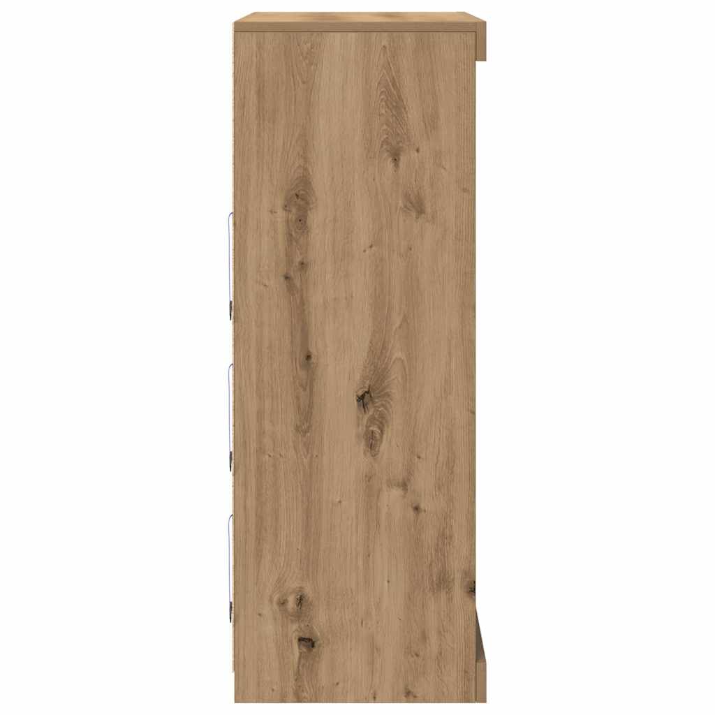 Sideboard Eiche handwerklich 41 x 37 x 100 cm Holzwerkstoff