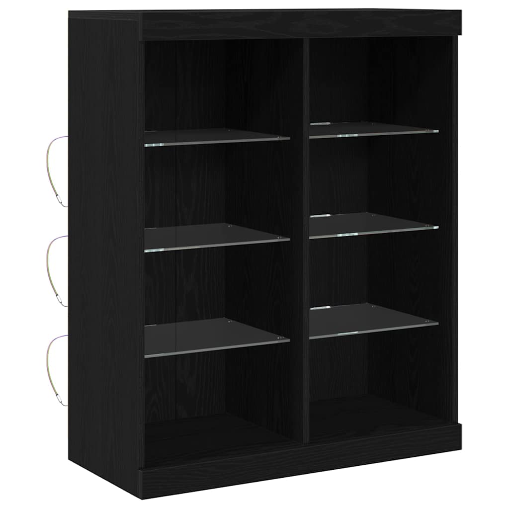 Sideboard Schwarze Eiche 41 x 37 x 100 cm Holzwerkstoff