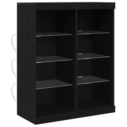 Sideboard Schwarze Eiche 41 x 37 x 100 cm Holzwerkstoff
