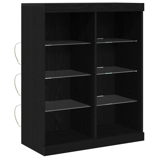 Sideboard Schwarze Eiche 41 x 37 x 100 cm Holzwerkstoff