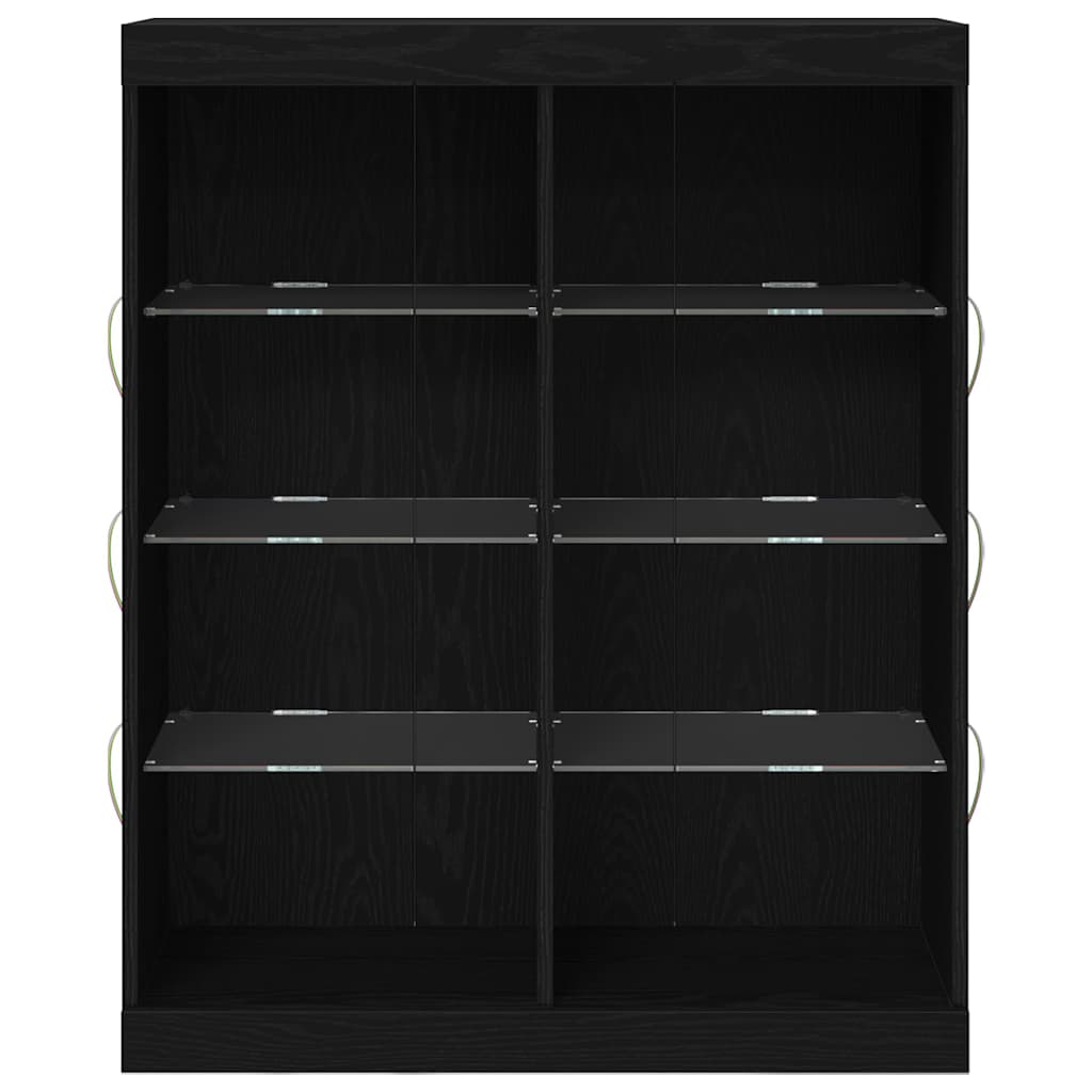 Sideboard Schwarze Eiche 41 x 37 x 100 cm Holzwerkstoff