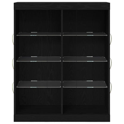 Sideboard Schwarze Eiche 41 x 37 x 100 cm Holzwerkstoff
