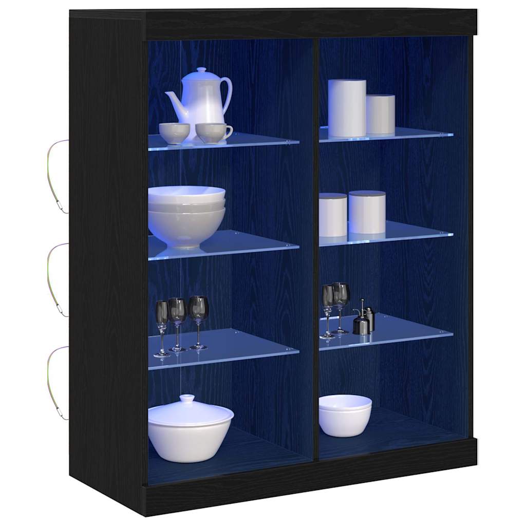 Sideboard Schwarze Eiche 41 x 37 x 100 cm Holzwerkstoff