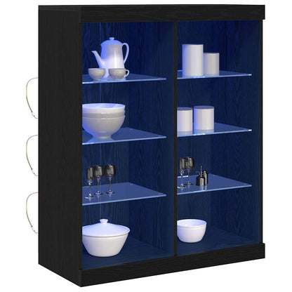 Sideboard Schwarze Eiche 41 x 37 x 100 cm Holzwerkstoff