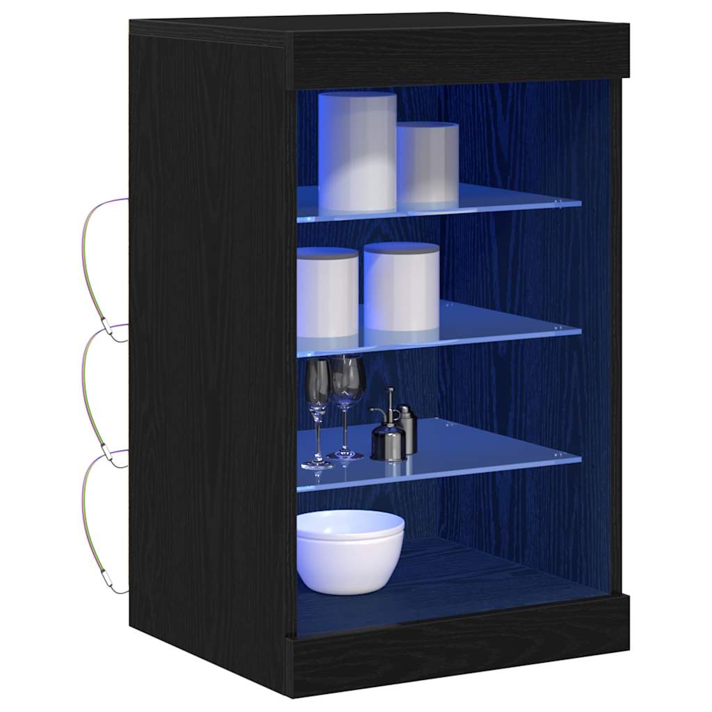 Sideboard Schwarze Eiche 41 x 37 x 67 cm Holzwerkstoff
