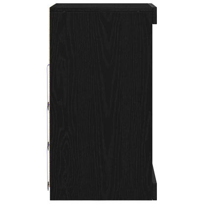 Sideboard Schwarze Eiche 41 x 37 x 67 cm Holzwerkstoff