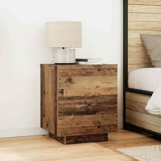 Nachttisch 2 pcs Altholz 45 x 40 x 55 cm Holzwerkstoff