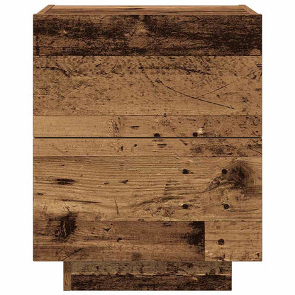 Nachttisch 2 pcs Altholz 45 x 40 x 55 cm Holzwerkstoff