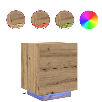 Nachttisch Eiche handwerklich 45 x 40 x 55 cm Holzwerkstoff