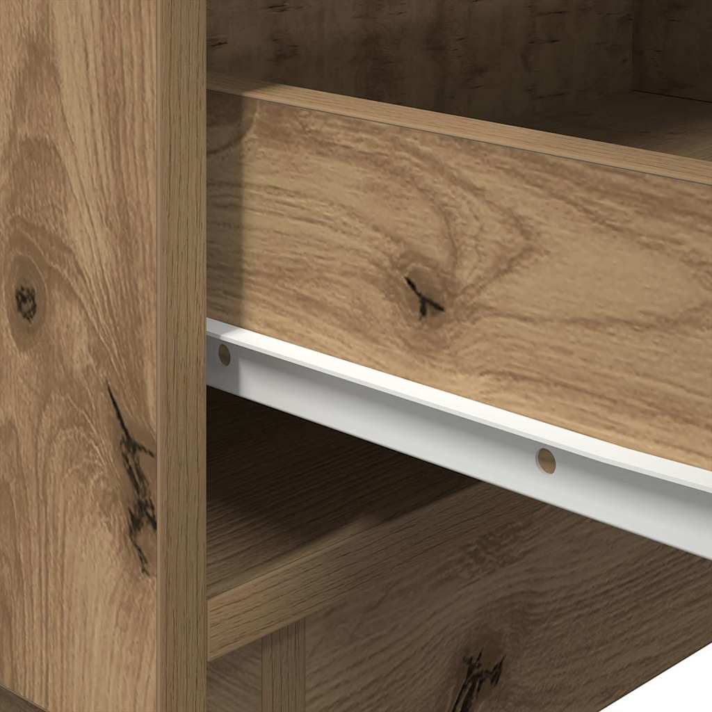 Nachttisch 2 pcs Eiche handwerklich 45 x 40 x 55 cm