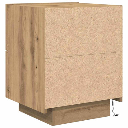 Nachttisch 2 pcs Eiche handwerklich 45 x 40 x 55 cm
