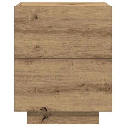 Nachttisch 2 pcs Eiche handwerklich 45 x 40 x 55 cm