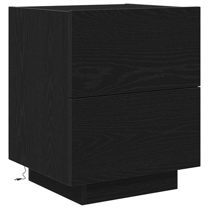 Nachttisch 2 pcs Schwarze Eiche 45 x 40 x 55 cm Holzwerkstoff