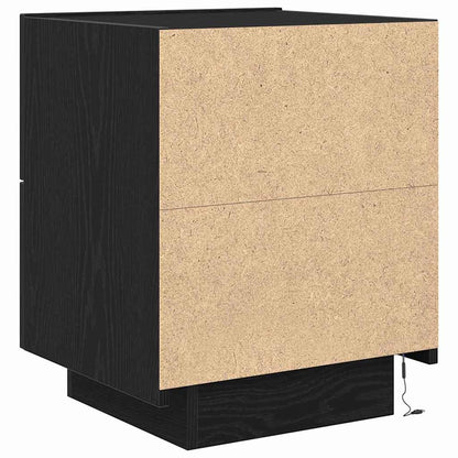 Nachttisch 2 pcs Schwarze Eiche 45 x 40 x 55 cm Holzwerkstoff