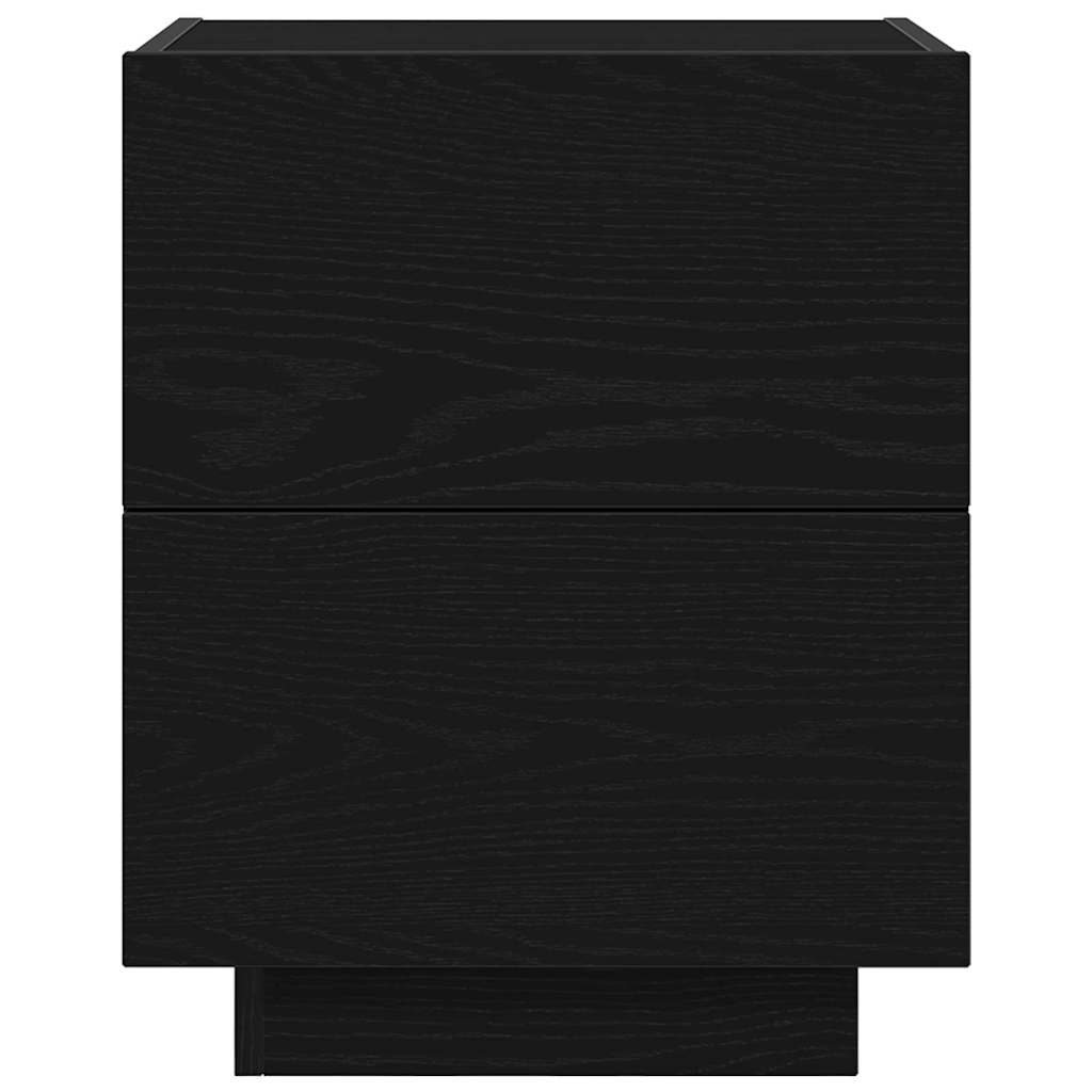 Nachttisch 2 pcs Schwarze Eiche 45 x 40 x 55 cm Holzwerkstoff