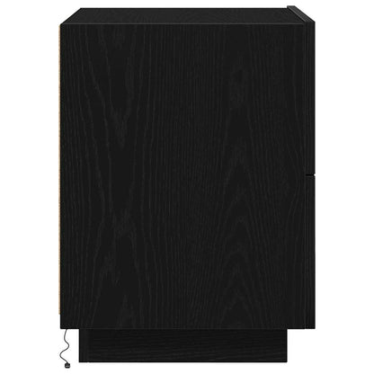 Nachttisch 2 pcs Schwarze Eiche 45 x 40 x 55 cm Holzwerkstoff
