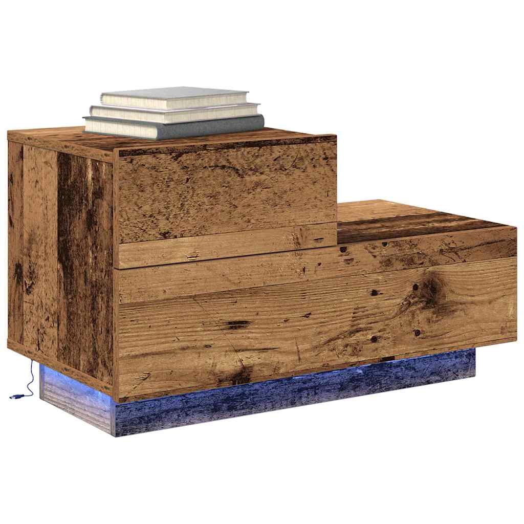 Nachttisch Altholz 70 x 36 x 40.5 cm Holzwerkstoff