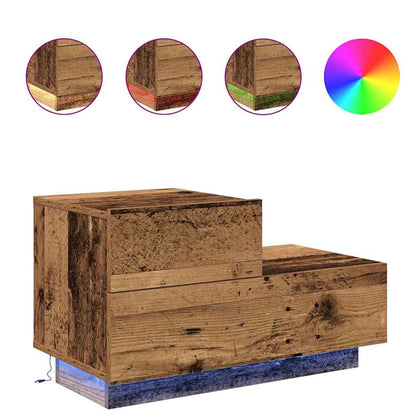 Nachttisch Altholz 70 x 36 x 40.5 cm Holzwerkstoff