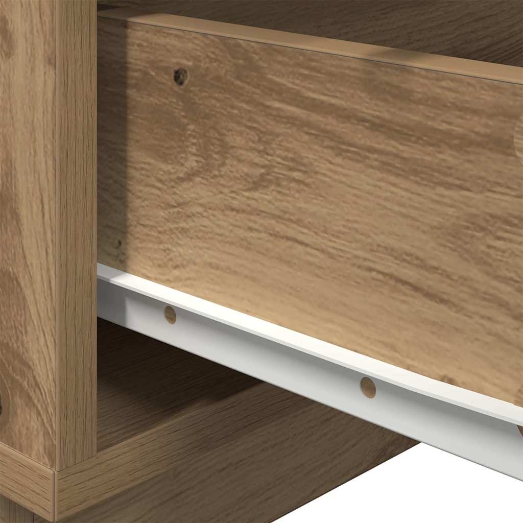 Nachttisch Eiche handwerklich 70 x 36 x 40.5 cm Holzwerkstoff