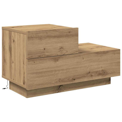 Nachttisch Eiche handwerklich 70 x 36 x 40.5 cm Holzwerkstoff