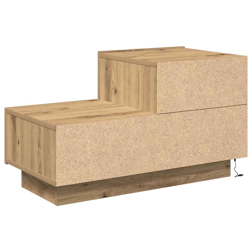Nachttisch Eiche handwerklich 70 x 36 x 40.5 cm Holzwerkstoff