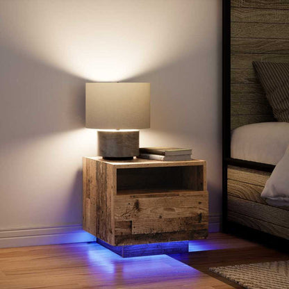 Nachttisch 2 pcs Altholz 40 x 39 x 37 cm Holzwerkstoff