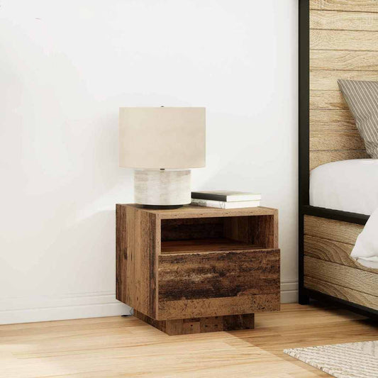 Nachttisch 2 pcs Altholz 40 x 39 x 37 cm Holzwerkstoff