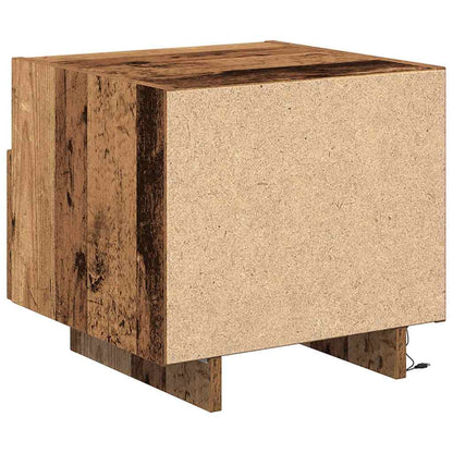 Nachttisch 2 pcs Altholz 40 x 39 x 37 cm Holzwerkstoff