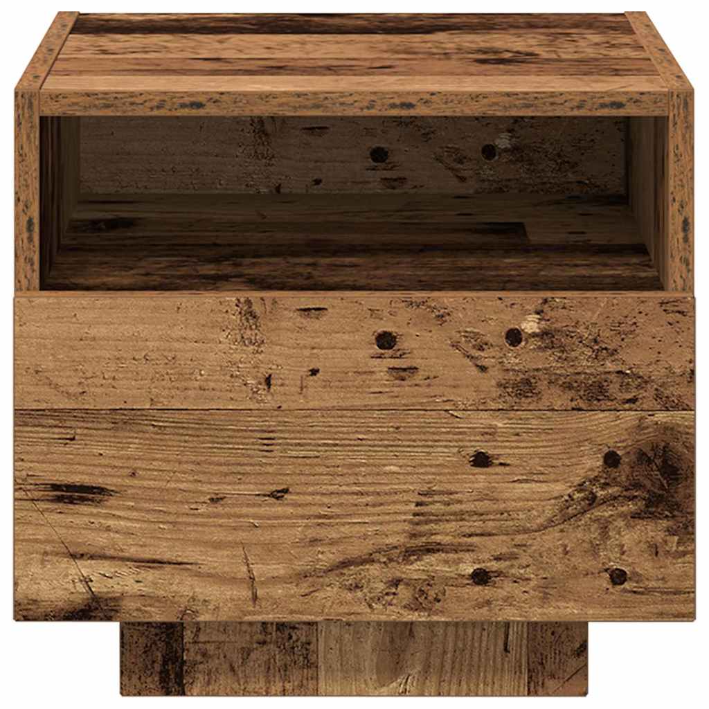 Nachttisch 2 pcs Altholz 40 x 39 x 37 cm Holzwerkstoff