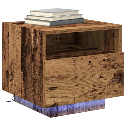 Nachttisch 2 pcs Altholz 40 x 39 x 37 cm Holzwerkstoff