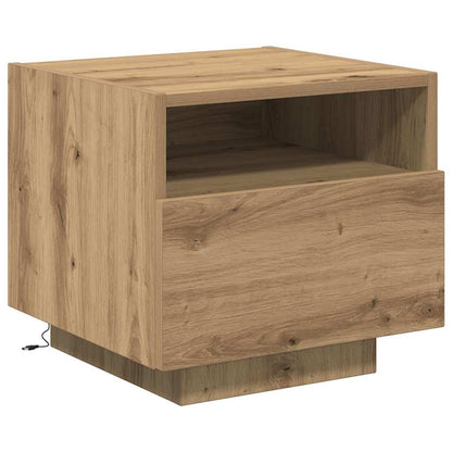 Nachttisch 2 pcs Eiche handwerklich 40 x 39 x 37 cm