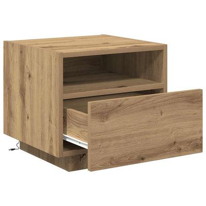 Nachttisch 2 pcs Eiche handwerklich 40 x 39 x 37 cm