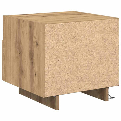 Nachttisch 2 pcs Eiche handwerklich 40 x 39 x 37 cm